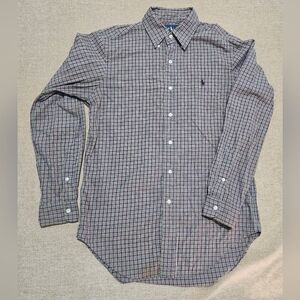 Ralph Lauren Men's Checkered Shirt - Purple and Black